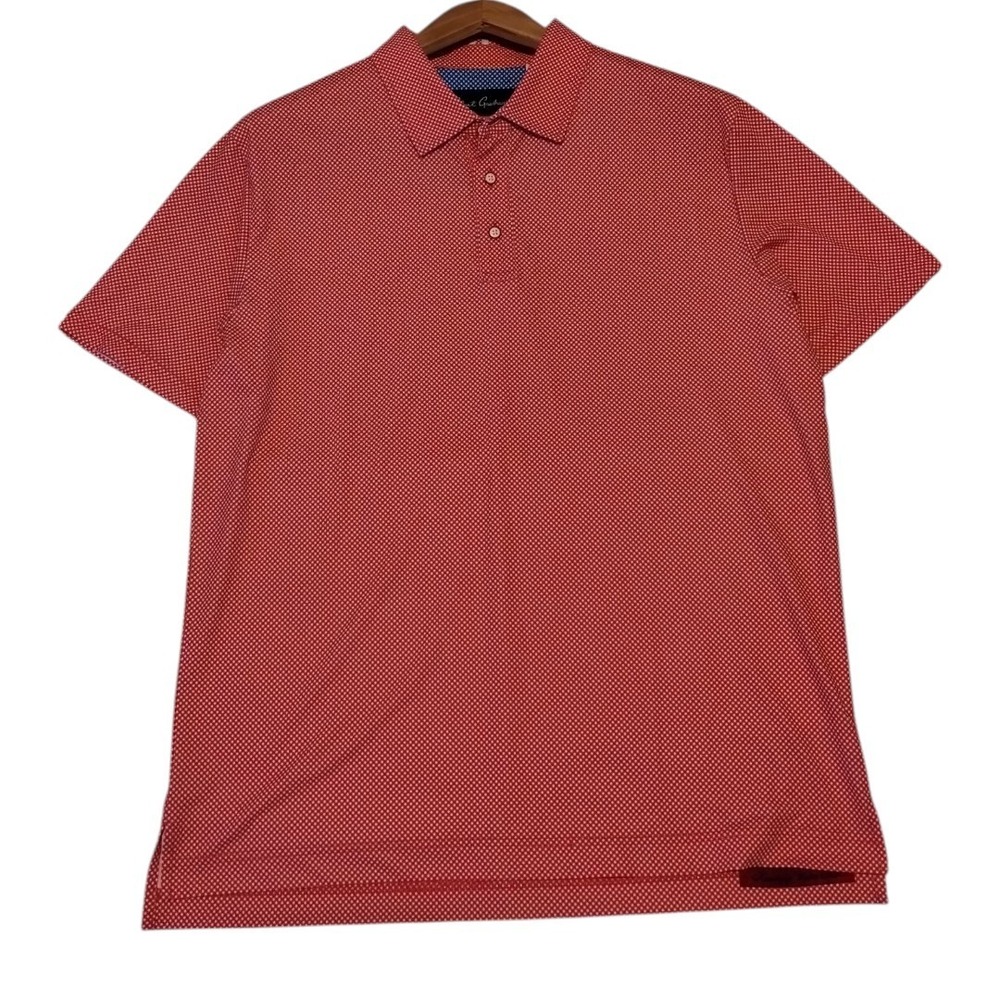 Robert Graham modern Americana Plaid Polo Shirt Men's L Coastal‎ Golf Preppy